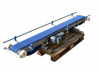 Förderband Stork L2400 B200 Gliederband Edelstahl Förderbahn Transportstrecke Förderband Stork L2400 B200 Gliederband Edelstahl Förderbahn Transportstrecke