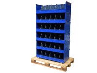 SSI Schäfer LW 530 Lagerwanne mit Fachteiler Regalkasten Lagerbox Lagerkiste Lagersystem Blechkiste SSI Schäfer LW 530 Lagerwanne mit Fachteiler Regalkasten Lagerbox Lagerkiste Lagersystem Blechkiste