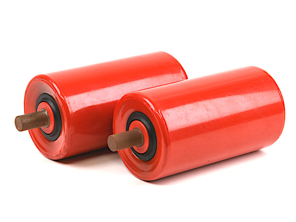 2x Tragrolle Transportrolle RL 160 mm Stahl Foerderrolle Ø 88,9 mm Foerderbandrolle
