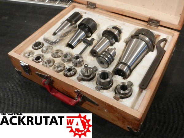 Knuth 21 Teile Schnellspann-Fräsfuttersatz Weldonschaft Werkzeughalter Werkzeug