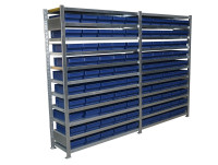 Fachbodenregal Lagerregal Steckregal Schulte H1.850 L2.670 T435 mm  Fachbodenregal Lagerregal Steckregal Schulte H1.850 L2.670 T435 mm