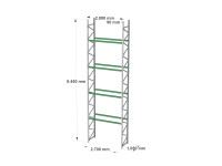 Palettenregal Schäfer PR600 INP Traversen 4 Ebenen H8450 Palettenregal Schäfer PR600 INP Traversen 4 Ebenen H8450