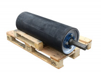 Umlenkwalze RL955 mm Förderrolle Ø 340 mm Stahltrommel gummiert Umlenktrommel Umlenkwalze RL955 mm Förderrolle Ø 340 mm Stahltrommel gummiert Umlenktrommel