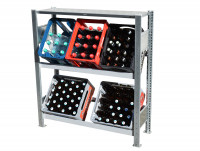 Getränkekistenregal 85kg Fachboden Schulte 1.057x335x1.155 mm 6x Getränkekisten  Getränkekistenregal 85kg Fachboden Schulte 1.057x335x1.155 mm 6x Getränkekisten