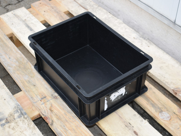 Georg UTZ Euro-Stapelbox Kunststoffkiste 358 x 258 x 165 mm schwarz