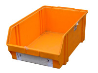 Sichtlagerkisten gelb/orange Kunststoffkiste Lagerbox  Sichtlagerkisten gelb/orange Kunststoffkiste Lagerbox