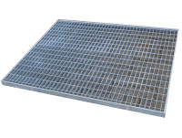 Traversenauflage Gitterrostauflage Palettenregal Stahl feuerverzinkt Tiefe 1000 mm Traversenauflage Gitterrostauflage Palettenregal Stahl feuerverzinkt Tiefe 1000 mm