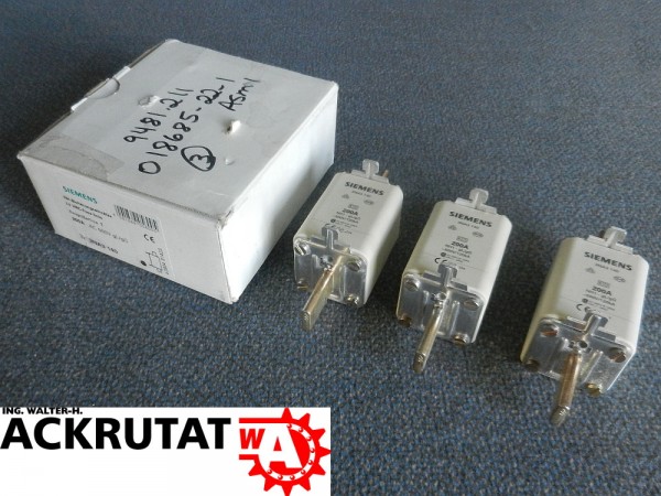 3 Stück Siemens 3NA3 140 Sicherungseinsätze 200 A 3NA3140