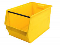 SSI Schäfer Lagersichtkasten mit Tragestab gelb SSI Schäfer Lagersichtkasten mit Tragestab gelb