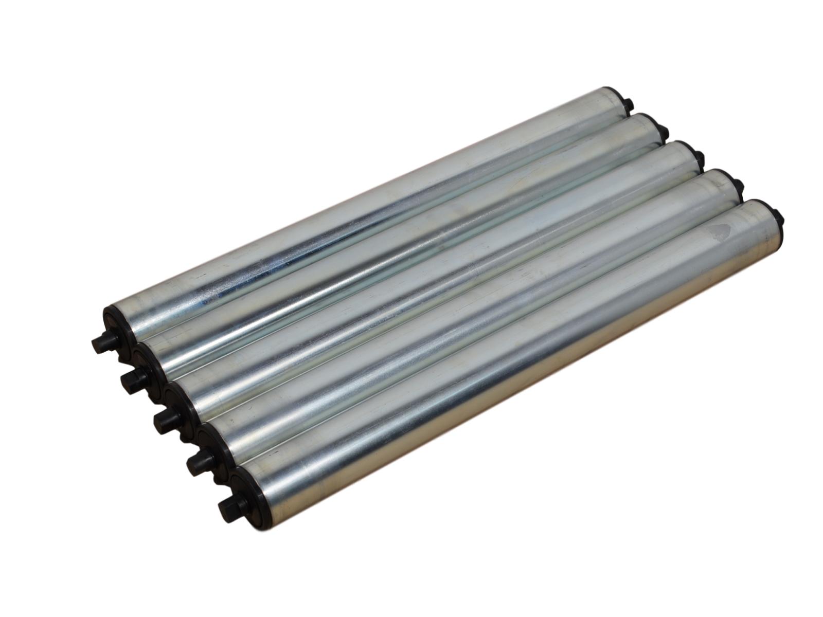 5x Tragrollen für Rollenbahn Länge 515 mm Stahlrolle Ø 50 mm Rolle 