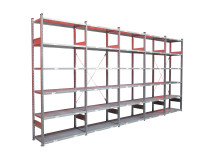 Schäfer R3000 Fachbodenregal Länge 5.200 mm Lagerregal Stahlregal Kellerregal Schäfer R3000 Fachbodenregal Länge 5.200 mm Lagerregal Stahlregal Kellerregal