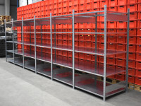 Schulte Fachbodenregal Lagerregal Stahlregal L 6110 mm Bueroregal Schulte Fachbodenregal Lagerregal Stahlregal L 6110 mm Bueroregal