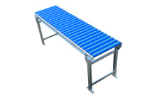 Blaue Kunststoffrollen Rollenförderer L1.950 mm Fördersystem Schwerkraftrollenbahn Blaue Kunststoffrollen Rollenförderer L1.950 mm Fördersystem Schwerkraftrollenbahn