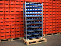 Schulte Fachbodenregal mit Lagerkisten Lagerregal Fachregal Stahlregal Laenge 1.060 mm Schulte Fachbodenregal mit Lagerkisten Lagerregal Fachregal Stahlregal Laenge 1.060 mm