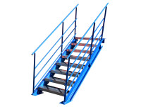 Industrietreppe Höhe 1.500 mm Stahlwangentreppe Stahltreppe Wangentreppe Treppe Industrietreppe Höhe 1.500 mm Stahlwangentreppe Stahltreppe Wangentreppe Treppe