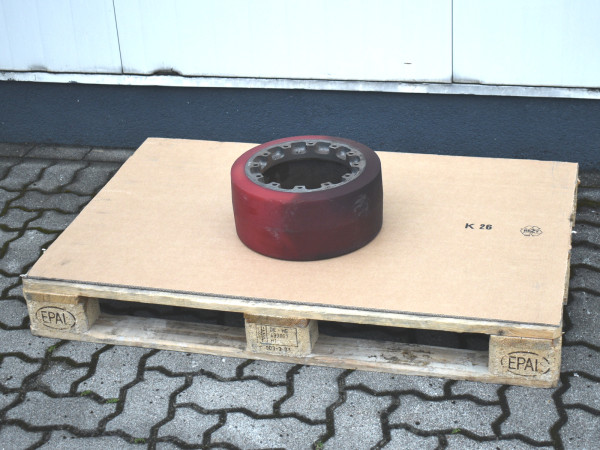 Industrie-Rad Bereifung Vollgummi Reifen Lastrad Schwerlastrad 350 x 155