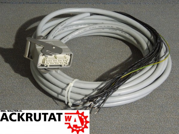 Harting -x1 Motorkabel Camtras Steckvorrichtung 18 x 1,5 mm Helu 12,8m