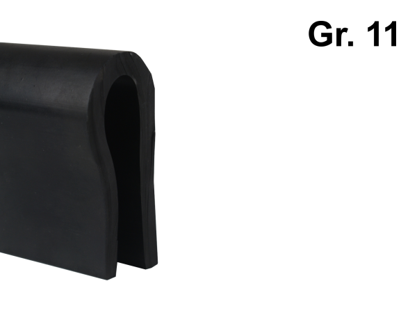 Siebschutzprofil Gr. 11 schwarz Kantenschutz 27x52x89/12 mm Klemmprofil