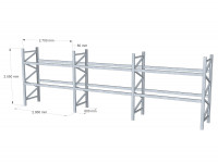 Dexion S 4 Palettenregal Lagerregal 3 Felder Dexion S 4 Palettenregal Lagerregal 3 Felder