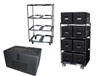 Etagenwagen + 8 Thermoboxen Plattformwagen Rollwagen Etagenwagen + 8 Thermoboxen Plattformwagen Rollwagen