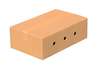 Wellpappkarton 370x585x190 mm Transportverpackung Lochdurchmesser 30 mm Wellpappkarton 370x585x190 mm Transportverpackung Lochdurchmesser 30 mm