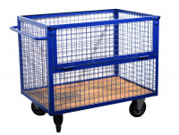 Vierwandwagen Transportwagen 1350x840x1075 mm Gitterkorbwagen Rollwagen Vierwandwagen Transportwagen 1350x840x1075 mm Gitterkorbwagen Rollwagen