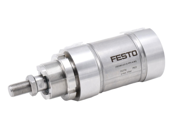 Festo Rundzylinder CRDSNU-63-25-PPV-A-MQ Edelstahl doppelwirkend Normzylinder