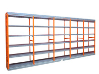 Stahlregal Lagerregal Fachbodenregal Lünetec Lagersystem Stahl Länge 4975 mm 5 Felder Lagerung Stahlregal Lagerregal Fachbodenregal Lünetec Lagersystem Stahl Länge 4975 mm 5 Felder Lagerung