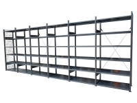 SSI Schäfer Stahlregal Kellerregal Lagerregal Fachbodenregal Länge 6.185 mm Garagenregal SSI Schäfer Stahlregal Kellerregal Lagerregal Fachbodenregal Länge 6.185 mm Garagenregal