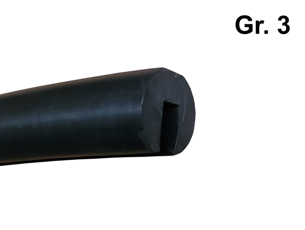 Siebschutzprofil Gr. 3 schwarz 6x25x25/10 mm Klemmprofil Kantenschutz