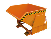 Schwerlast-Kippbehälter 2011 in orange lackiert Schwerlast-Kippbehälter 2011 in orange lackiert
