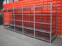 Schulte Fachbodenregal Lagerregal Stahlregal L 5015 mm 5 Felder Schulte Fachbodenregal Lagerregal Stahlregal L 5015 mm 5 Felder