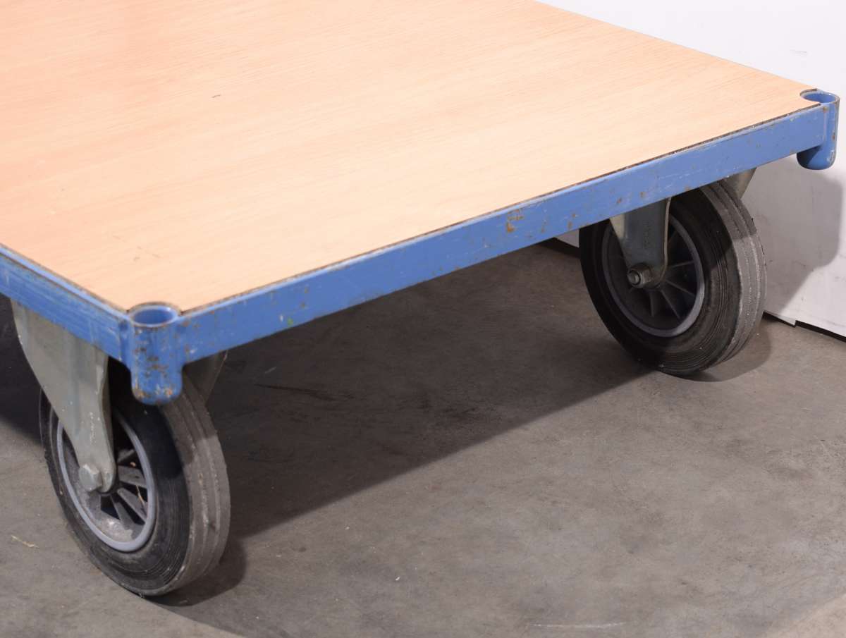 Trutzholm Profi-Plattformwagen 500 Kg – Große Ladefläche 119x59 Cm, Mit Feststellbremsen, Für Lager & Werkstatt