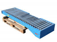 Rollenbahn angetrieben Länge 2.020 mm Förderbreite 590 mm Förderbahn Rollenbahn angetrieben Länge 2.020 mm Förderbreite 590 mm Förderbahn