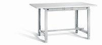 Otto Kind Werkbank 1524 x 1000 x 718-958 mm (BxTxH), Melaminplatte, grau, Typ allrounder 111 m Otto Kind Werkbank 1524 x 1000 x 718-958 mm (BxTxH), Melaminplatte, grau, Typ allrounder 111 m