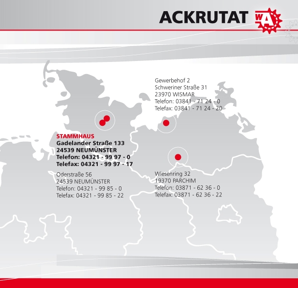 Niederlassungen Ackrutat
