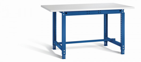 Otto Kind Werkbank 1524 x 1000 x 718-958 mm (BxTxH), Melaminplatte, blau, Typ allrounder 111 m