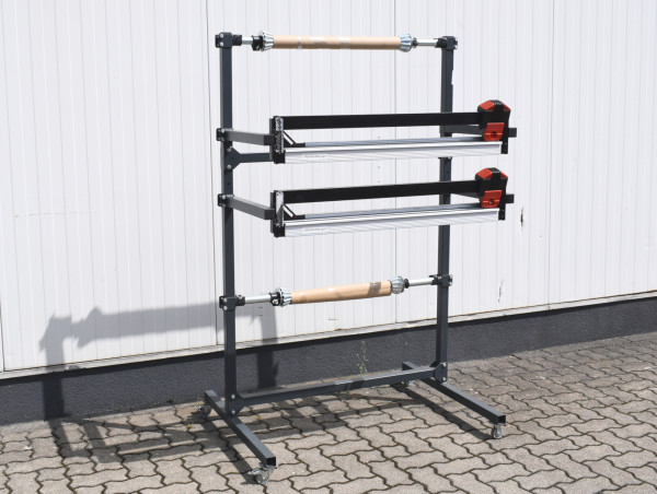 Doppel-Schneidständer Schneidständer Abrollständer Folienabroller Rollenhalter