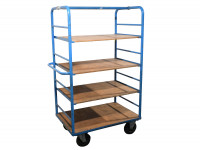 Rollwagen Kommissionierwagen 4 Ebenen Etagenwagen 1.130x680x1.790 mm 2-seitig Rollwagen Kommissionierwagen 4 Ebenen Etagenwagen 1.130x680x1.790 mm 2-seitig