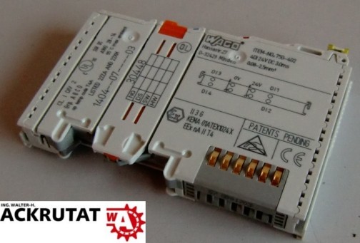 Wago Digitale Eingangsklemme 750-501 1404 07 03 30448 4 Kanal Klemme