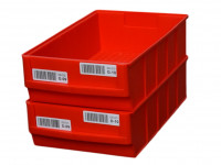 Lagersichtbehälter rot BRB-Lagersysteme Regalkasten  Lagersichtbehälter rot BRB-Lagersysteme Regalkasten