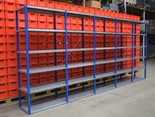 Gemac Laenge 5300 mm Kellerregal Fachbodenregal Lagerregal Fachregal Stahlregal