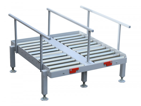 Stationäres Batteriewechselgestell WS6-R-2-500 Gabelstaplerbatterie zwei Fächer 1.500 kg