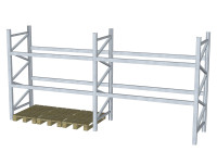 Zwei Felder Dexion P90 Palettenregal H 3500 mm Zwei Felder Dexion P90 Palettenregal H 3500 mm