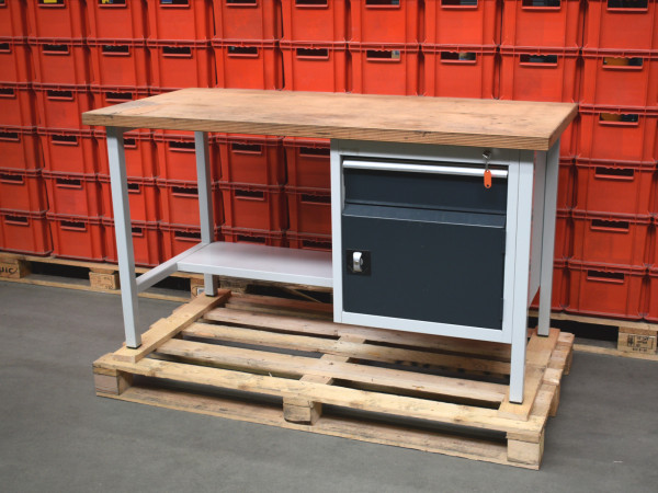 Werkbank Arbeitstisch Montagewerkbank 1500x700x840 mm Werktisch Packtisch