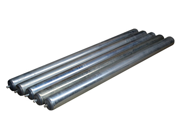 Rollex Tragrollen Stahlrolle für Rollenbahn RL 790 mm Ø 50 mm Sechskant Stahl verzinkt