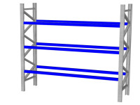 Lagersystem für Paletten Schäfer PR600 Palettenregal Schwerlastregal Höhe 4000 mm Stahlregal Lagersystem für Paletten Schäfer PR600 Palettenregal Schwerlastregal Höhe 4000 mm Stahlregal
