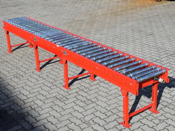 Dexion Rollenbahn angetrieben Laenge 4.130 mm Rollenfoerderer Foerderstrecke Transportbahn