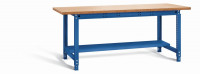 Otto Kind Werkbank 2004 x 750 x 715-955 mm (BxTxH), Holzplatte, blau, Typ allrounder 120 m Otto Kind Werkbank 2004 x 750 x 715-955 mm (BxTxH), Holzplatte, blau, Typ allrounder 120 m