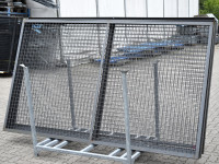 6x Zaunelemente Breite 2780 mm Höhe 1600 mm Rückwandgitter Absperrgitter 6x Zaunelemente Breite 2780 mm Höhe 1600 mm Rückwandgitter Absperrgitter